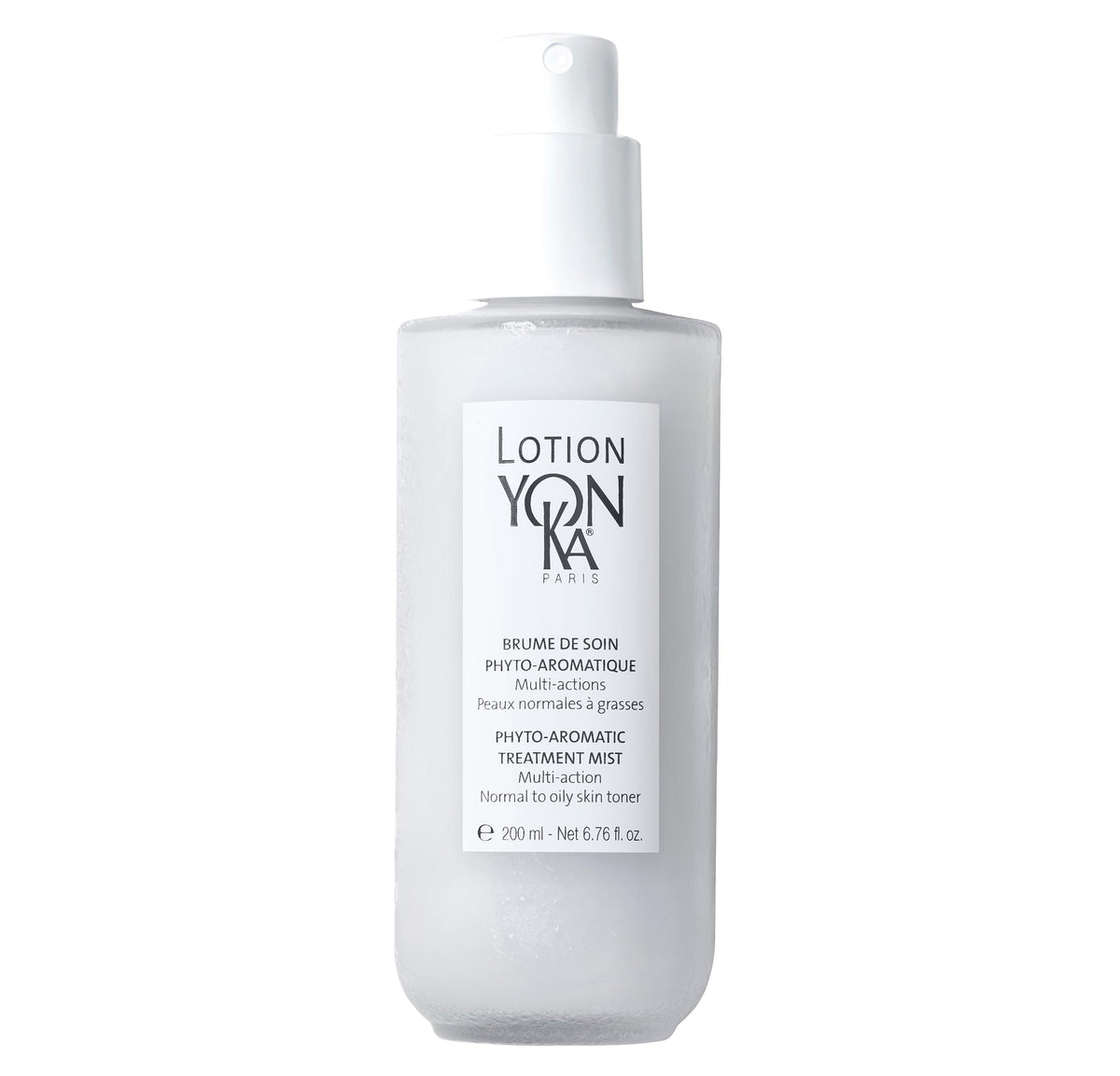 Yonka Lotion PNG Toner bottle closeup shows refreshing hydration