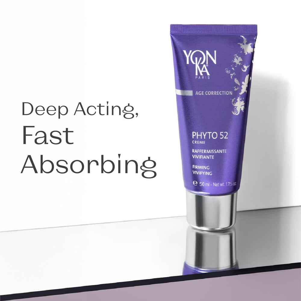Yon-Ka Phyto 52 night application demonstrated on skin for soothing firming routine