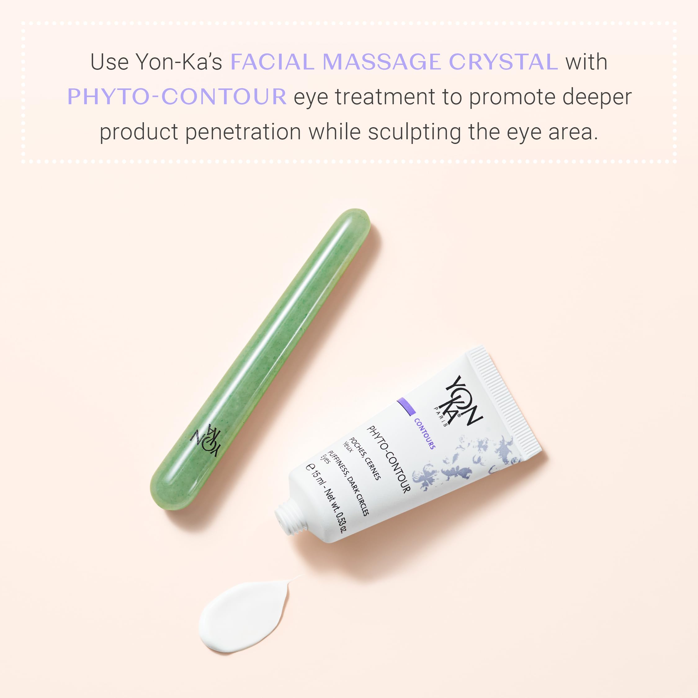 Yonka Phyto-Contour herbal formula visual hints at soothing daily relief for eyes.