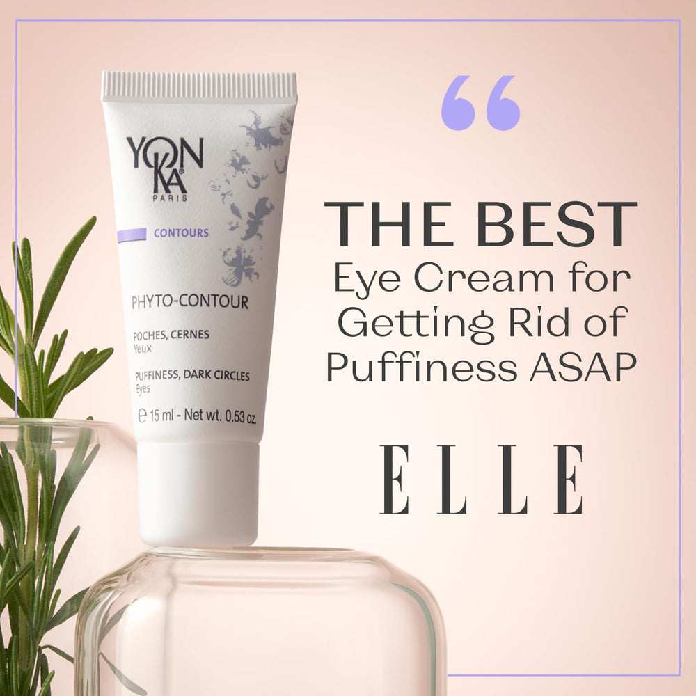 Yonka Phyto-Contour rosemary extract illustration highlights herbal glow and toning benefits.