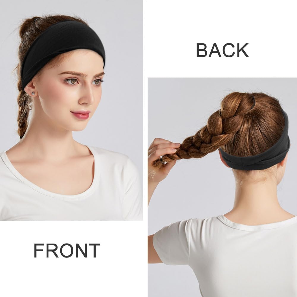 YONUF fashion headbands soft material closeup highlighting extreme softness and comfort during wear.