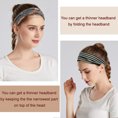 YONUF headbands color variety display for versatile styling and daily wear.