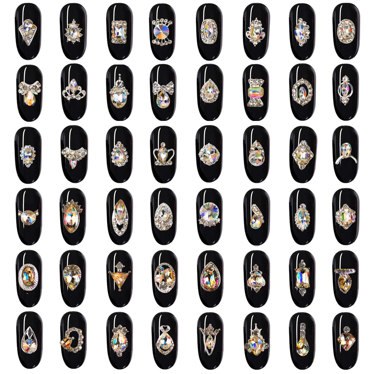 YOOCUS crystal nail gems glass brilliance for premium nail designs and long-lasting shine.