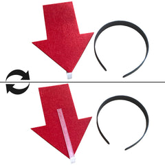 YOOLEETC elastic black headband durable fit for most heads during long parties.
