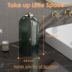 YOOLENS green brush holder in closed dustproof position
