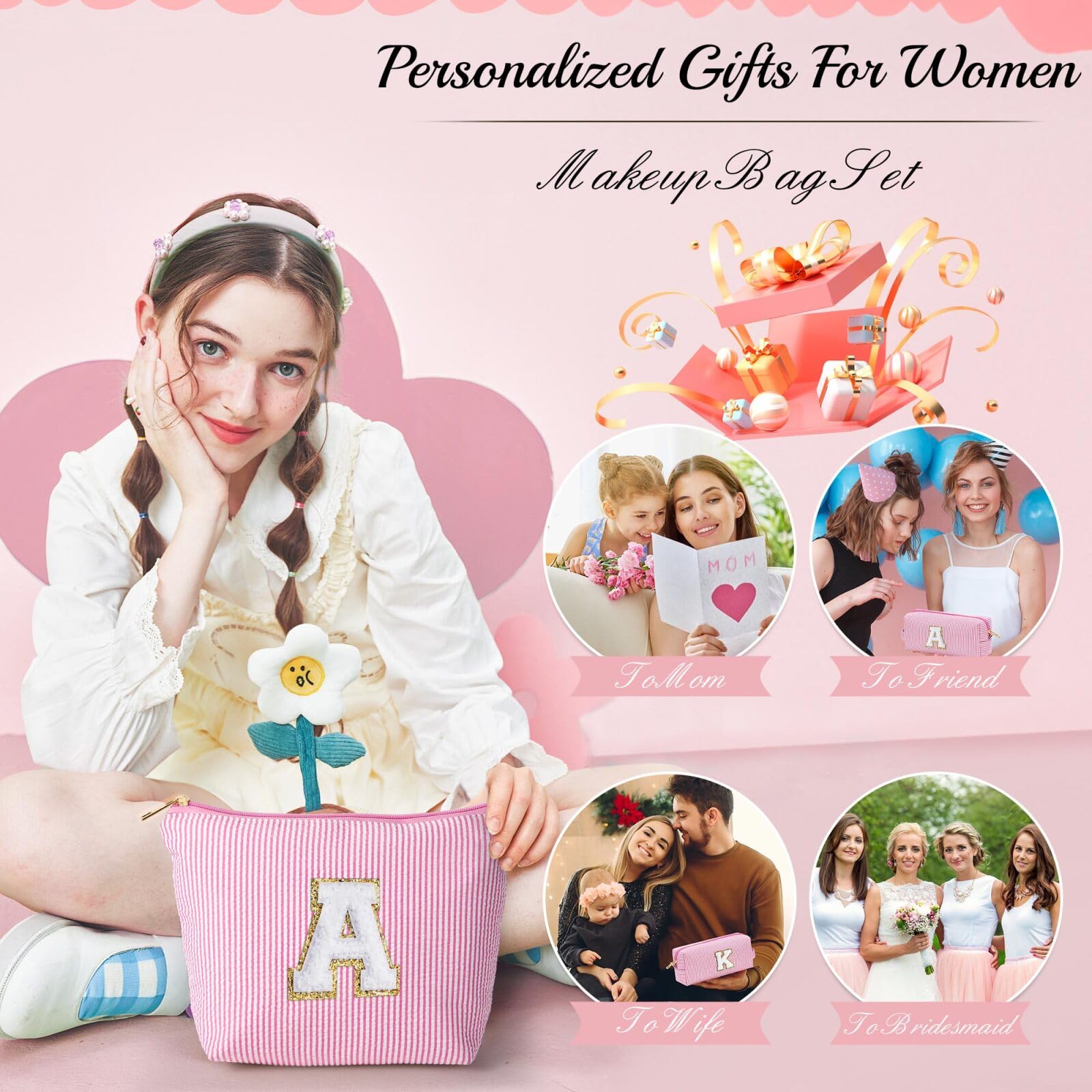 YOOLIFE portable travel cosmetics bag shown in side view