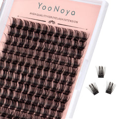 YOONOYA lash clusters 144pcs packaging enables easy at-home application.