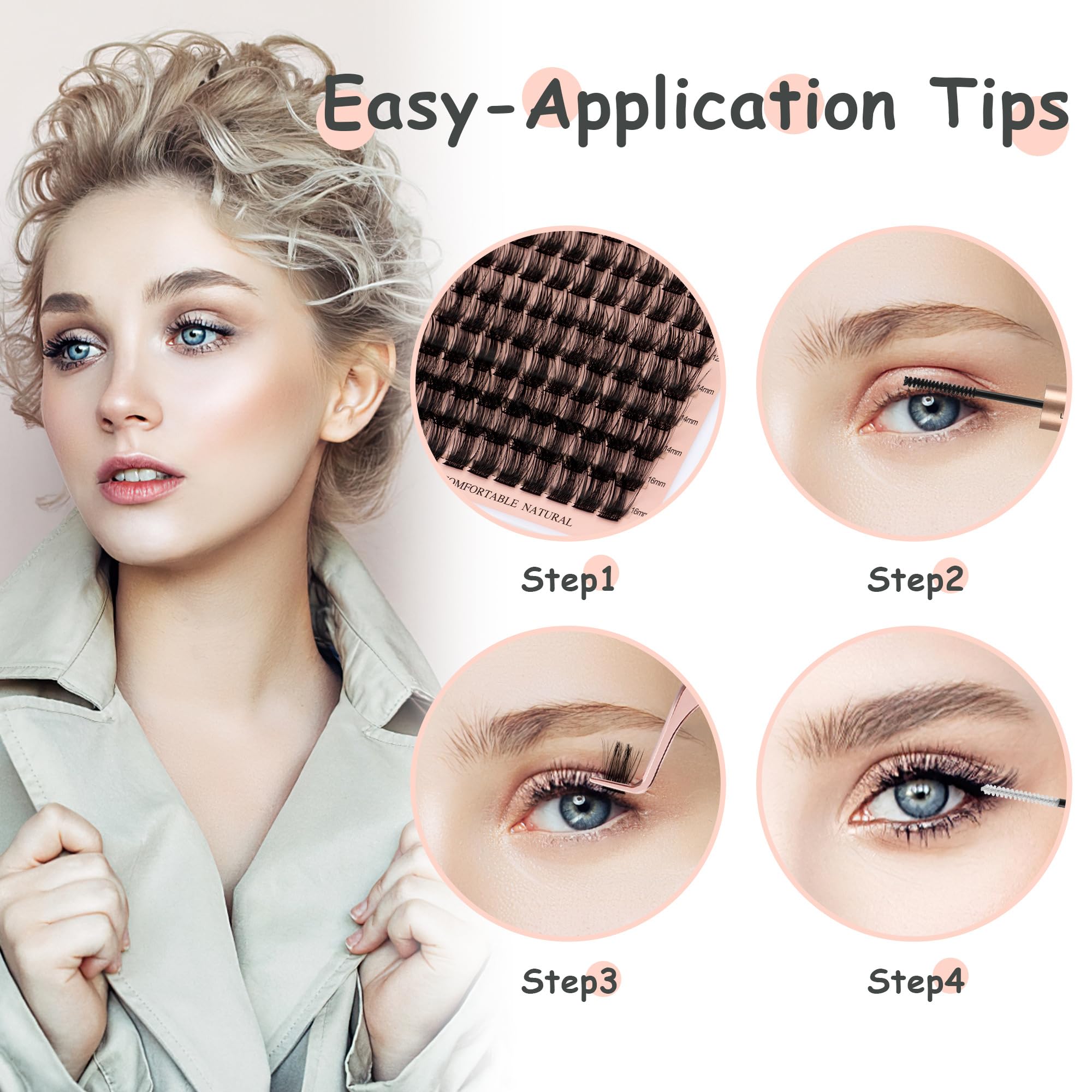 Professional-grade YOONOYA lash clusters for designers seeking glamorous results.