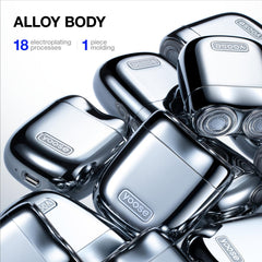 Yoose Alloy Mini Shaver with 8,000 RPM motor delivers fast shaving.