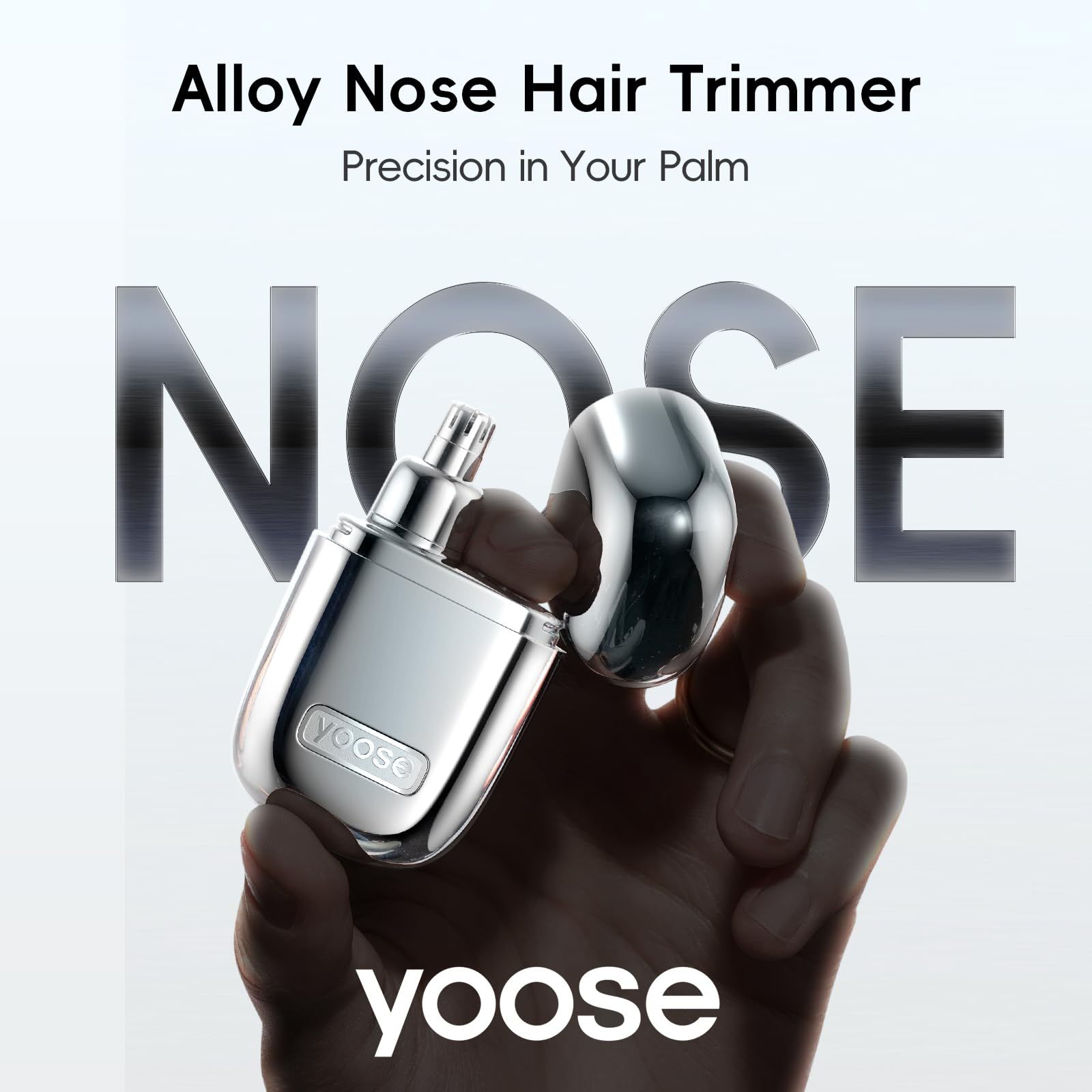 Yoose nose trimmer alloy edition detachable head enables thorough cleaning