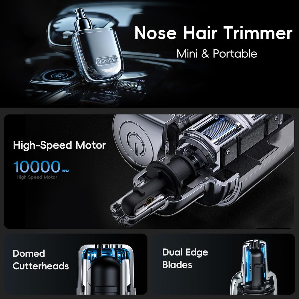 Yoose nose trimmer alloy edition dustproof cover keeps head clean during travel
