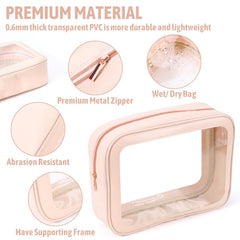 YOPCDJ waterproof toiletry bags—beach or pool days keep wet items contained.