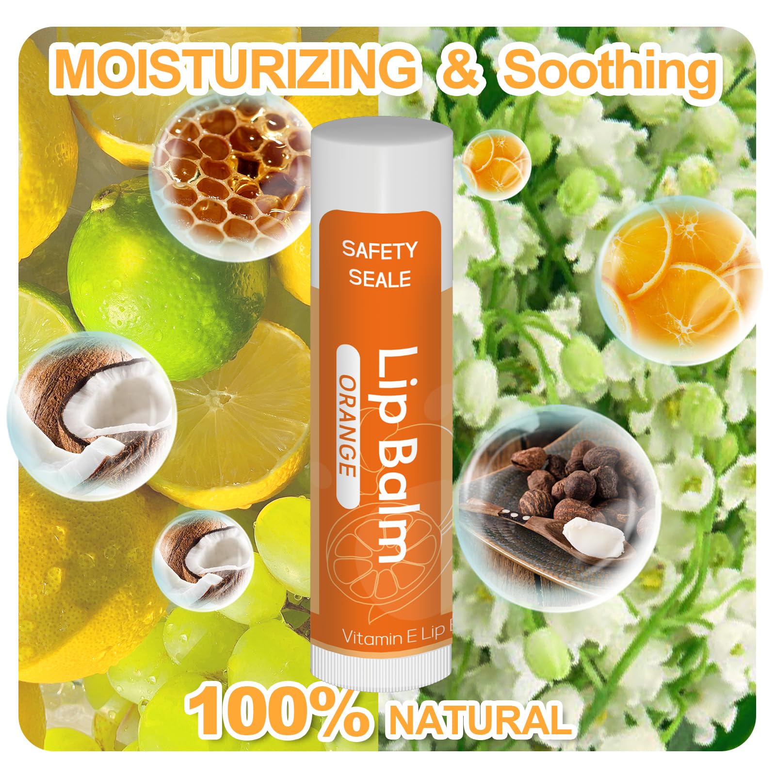 Yopela assorted flavors lip balm tubes are arranged, inviting variety for personal taste.