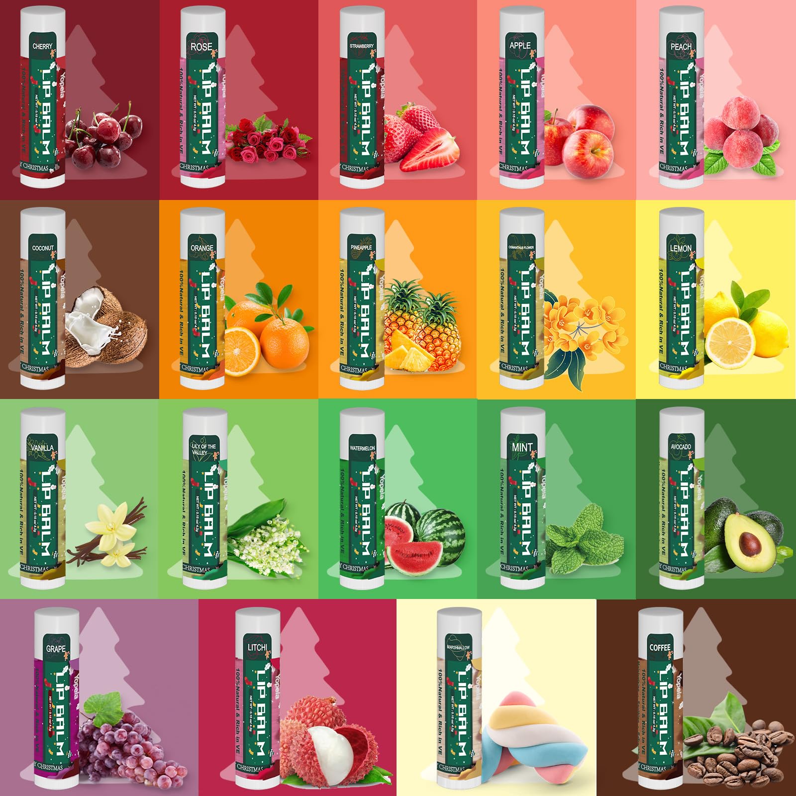 Yopela vitamin E coconut oil lip balm close-up nourishes lips