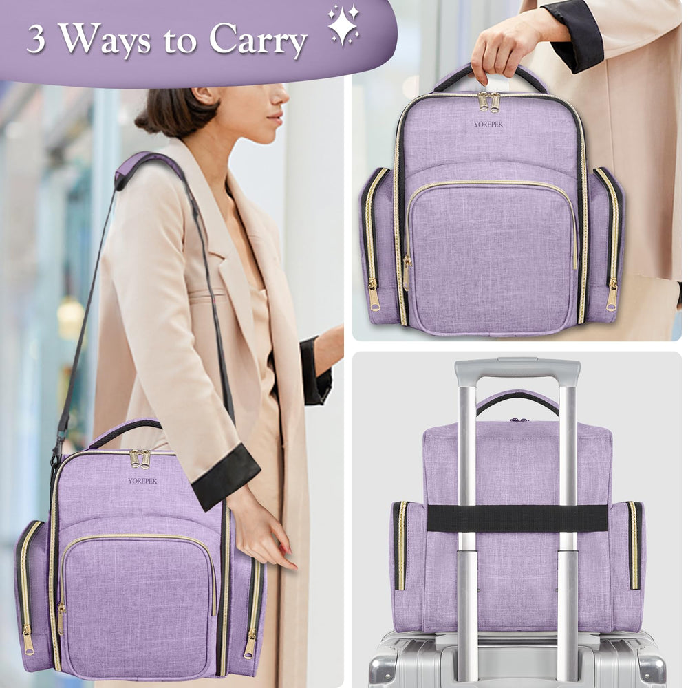 YOREPEK nail polish organizer adjustable shoulder strap for comfortable carrying.