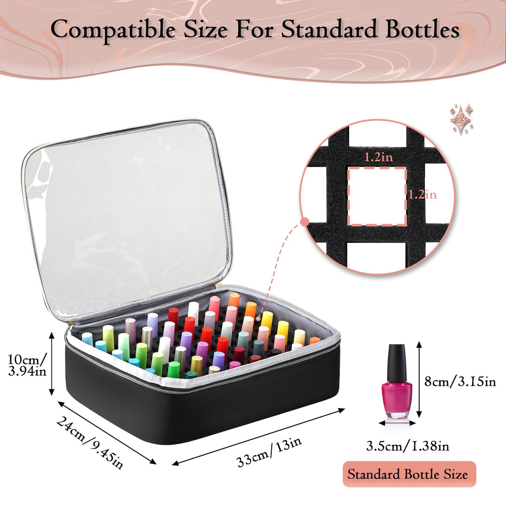 YOREPEK organizer with two removable pouches and sponge slots