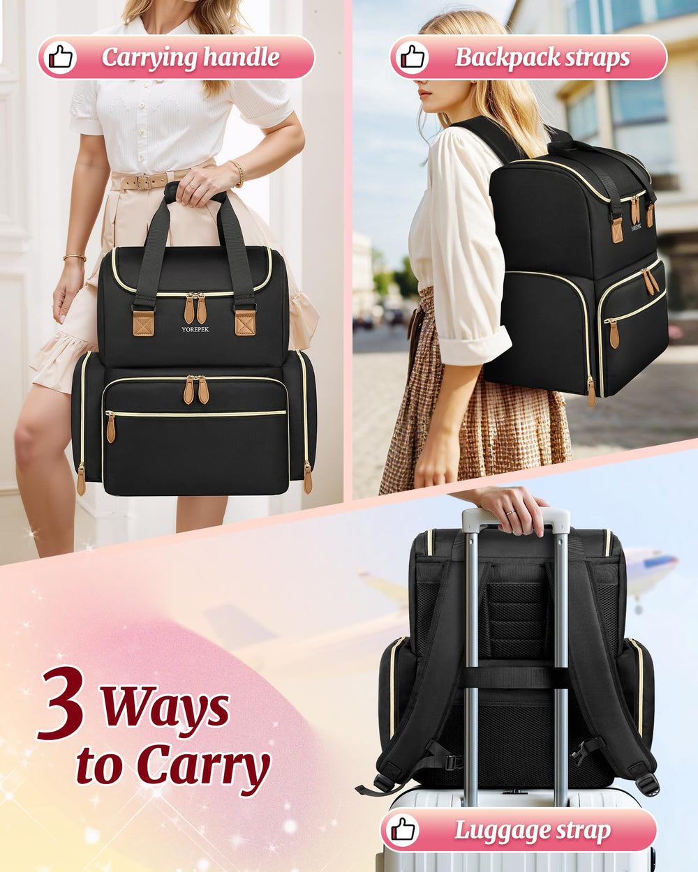 YOREPEK travel-ready case in action for mobile nail tech setups.