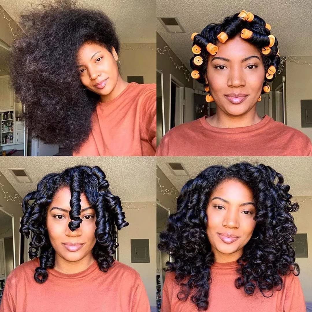 YOROSTAR perm rods lid-cap design for easy placement while styling