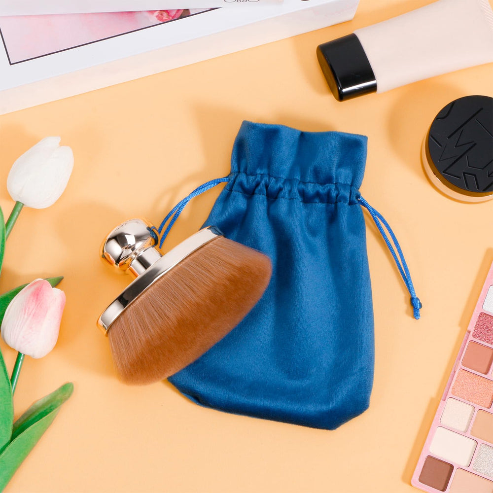 Yoseng body brush closeup in use showing even application
