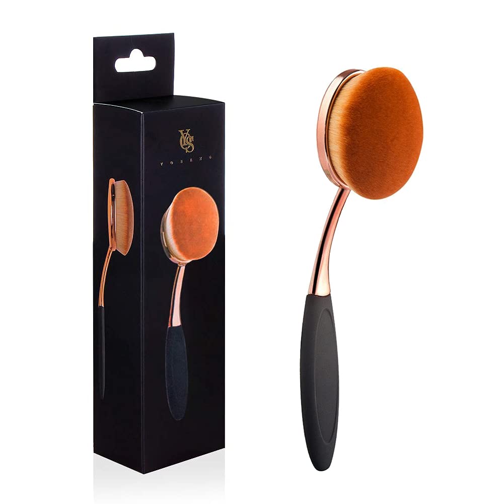 Yoseng oval foundation brush with medium head for precise, quick foundation application.