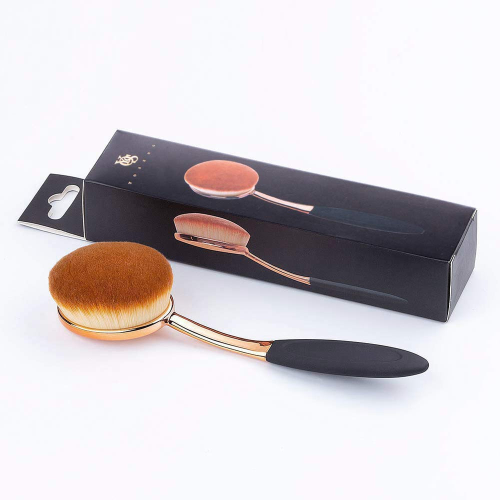 Yoseng oval foundation brush pack of 2 for versatile makeup routines