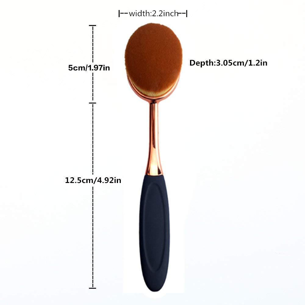 Yoseng oval foundation brush suitable for professional and home use