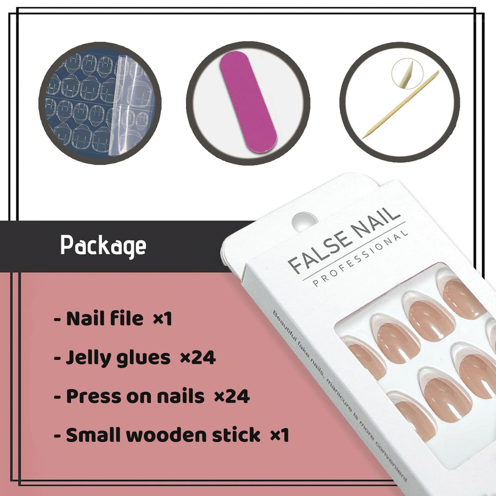 YOSOMMK natural-ABS-press-on-nails comfortable fit and natural look