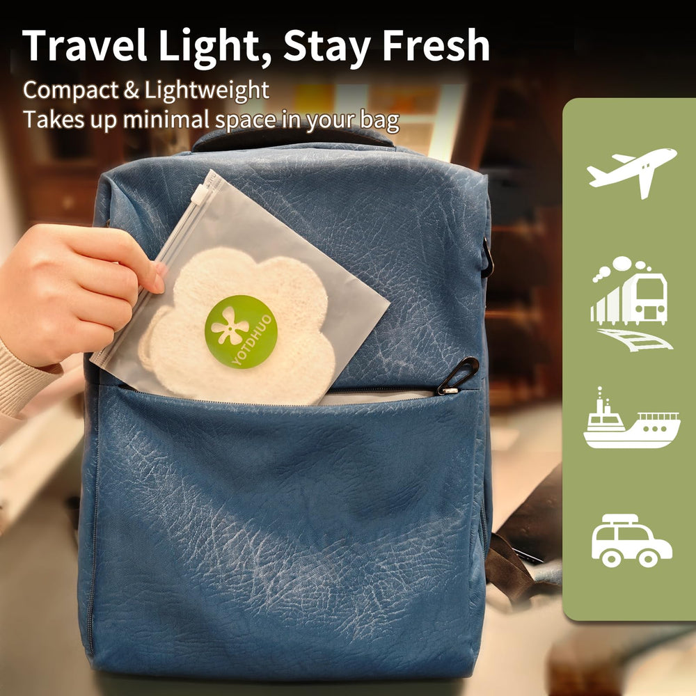 YOTDHUO quick-drying loofah stays fresh between uses.