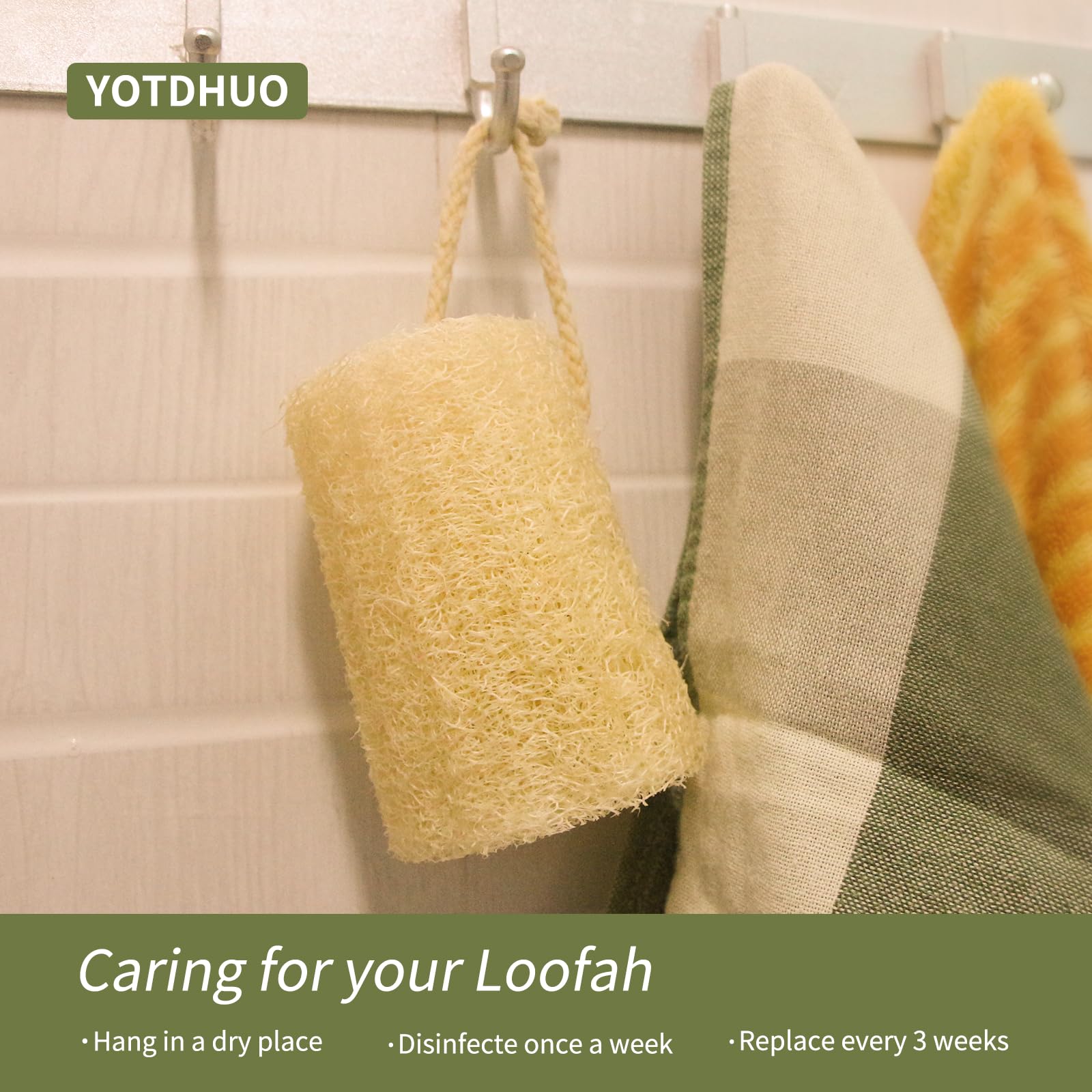YOTDHUO spa-like bathing loofah delivering a soothing cleansing ritual.