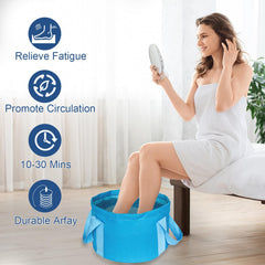 YoTmake detox foot bath setup with water demonstrates ready-to-use routine.
