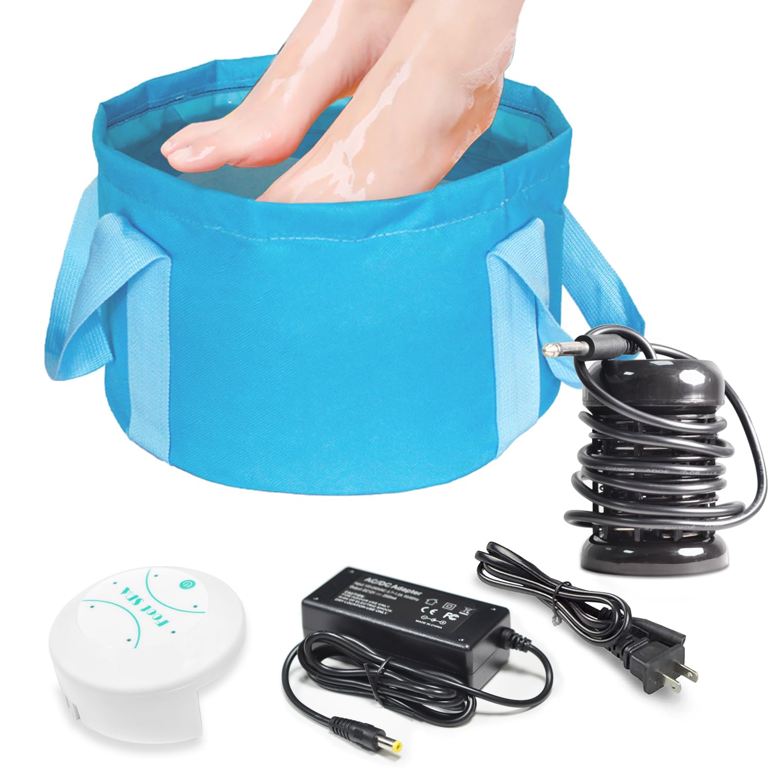 YoTmake Ionic Detox Foot Bath Machine front view for easy at-home wellness setup.