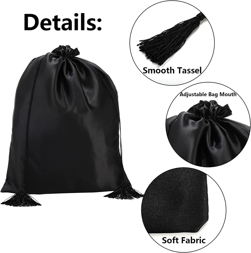 Youeon soft satin fabric wig bag highlights smooth texture and gentle storage