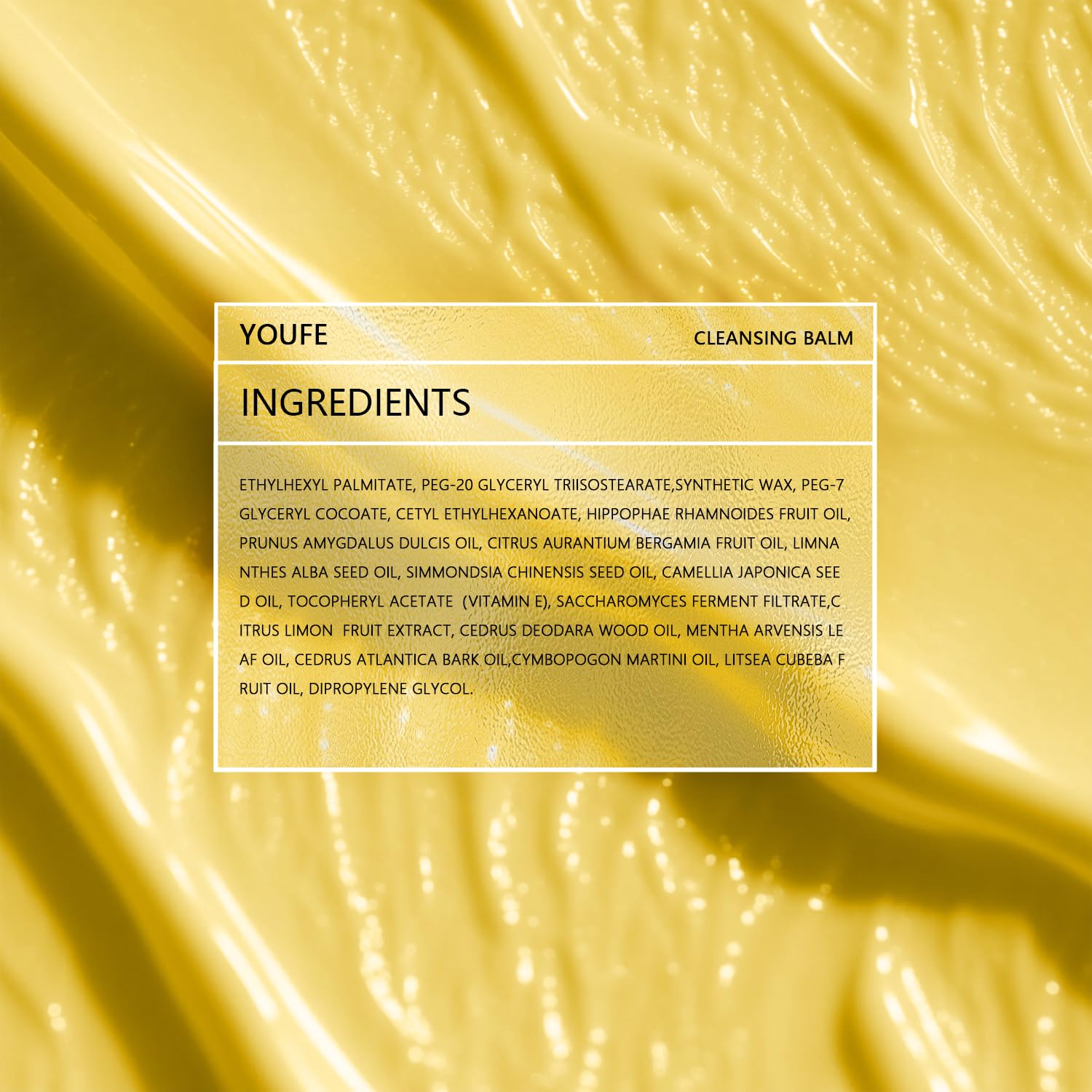 YOUFE Vitamin E Cleansing Balm eco friendly tin packaging highlights recyclable design.