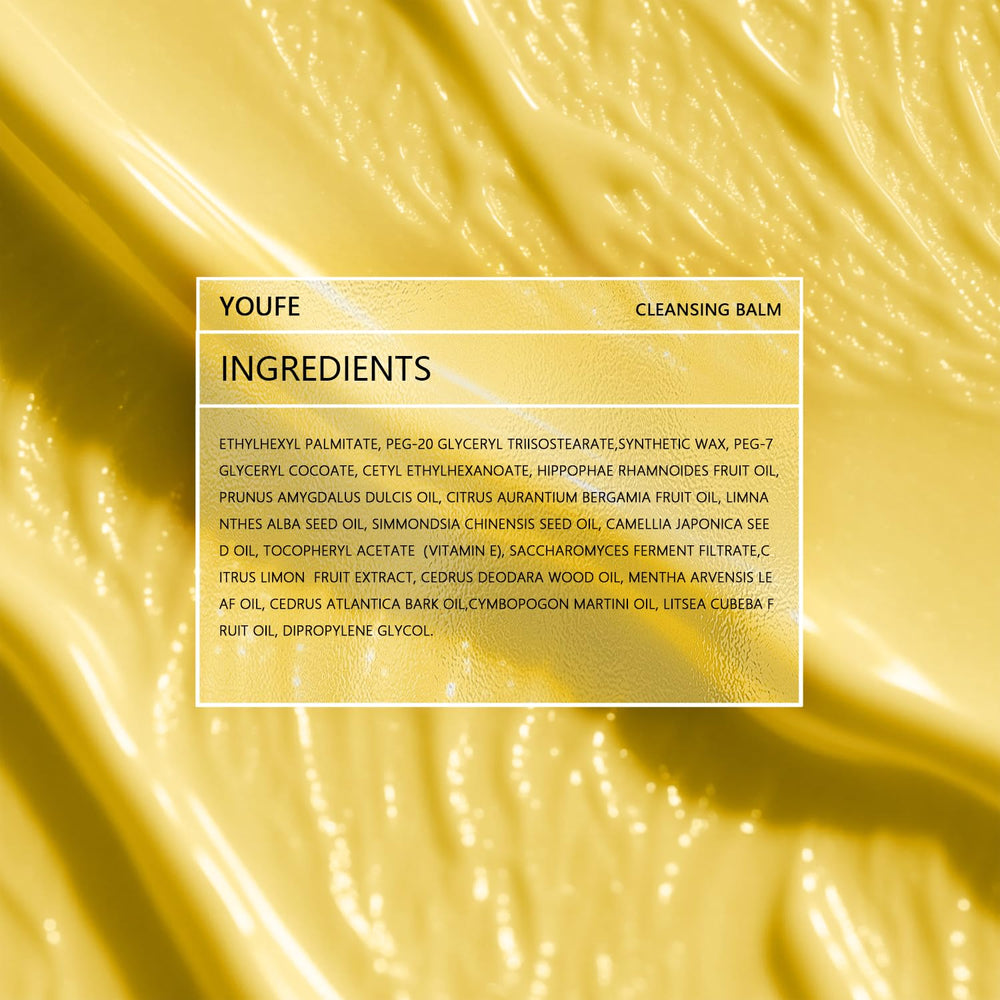 YOUFE Vitamin E Cleansing Balm eco friendly tin packaging highlights recyclable design.