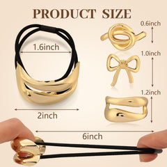 Yougeigy geometric-metal-hoop design elevates updos with contemporary style