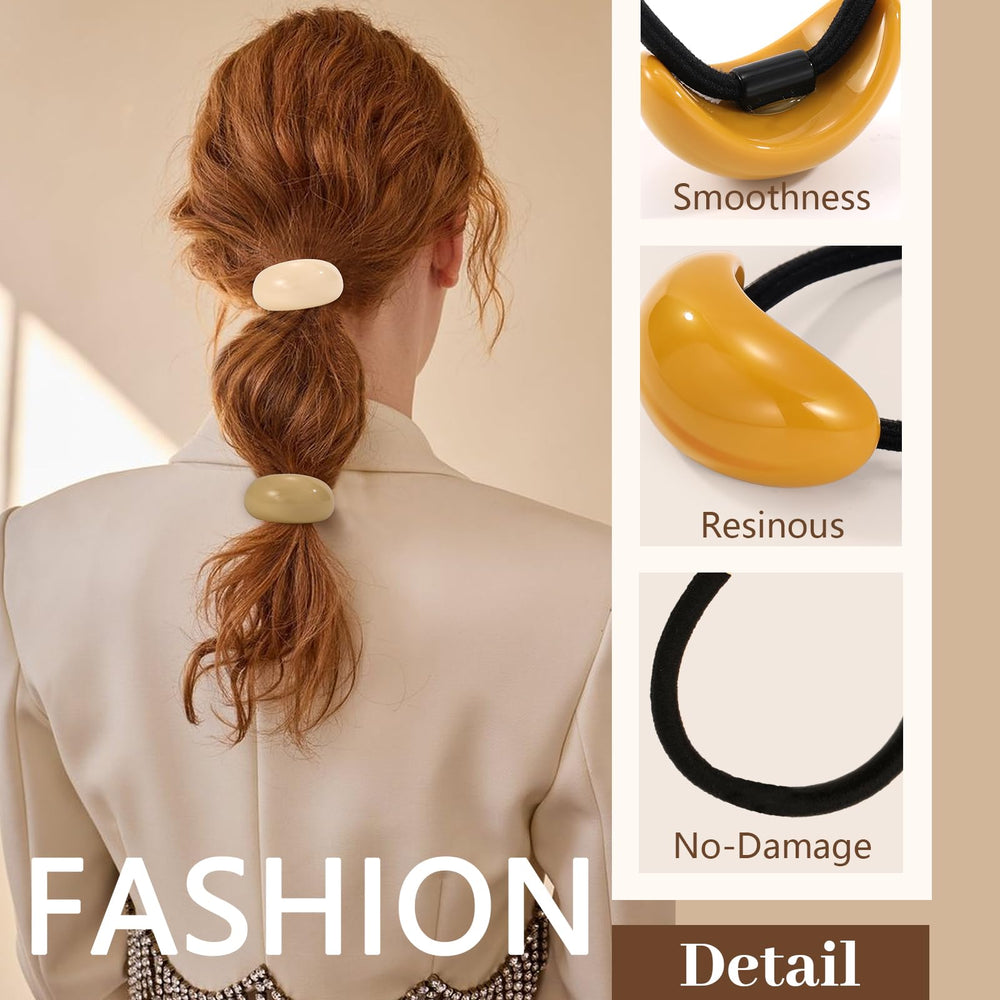 Yougeigy hair ties geometric hoop pair adds chic touch while preventing snagging