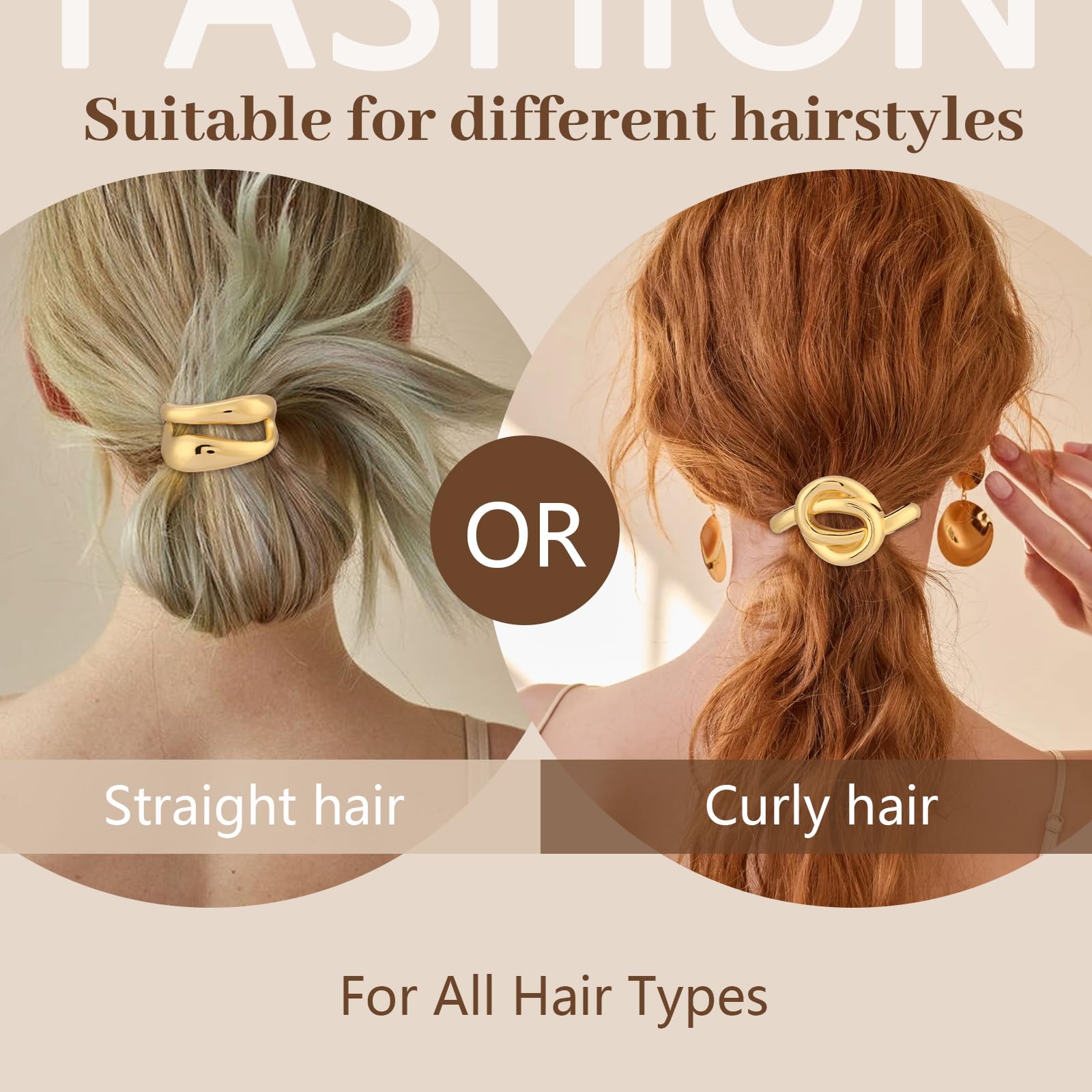 Yougeigy thick-hair ponytail holders offer secure hold for voluminous locks