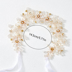 YOUlDIANZI Flower Princess Headpiece adjustable ribbon design for secure wear