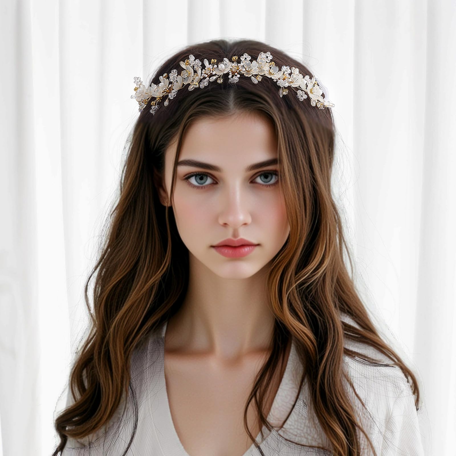 YOUlDIANZI Flower Princess Headpiece perfect for kids first communion or party moments