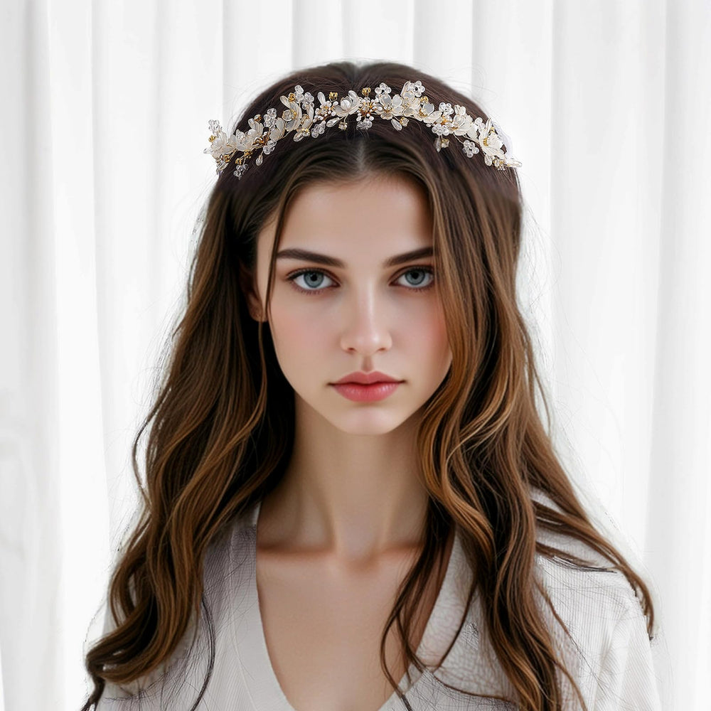 YOUlDIANZI Flower Princess Headpiece perfect for kids first communion or party moments
