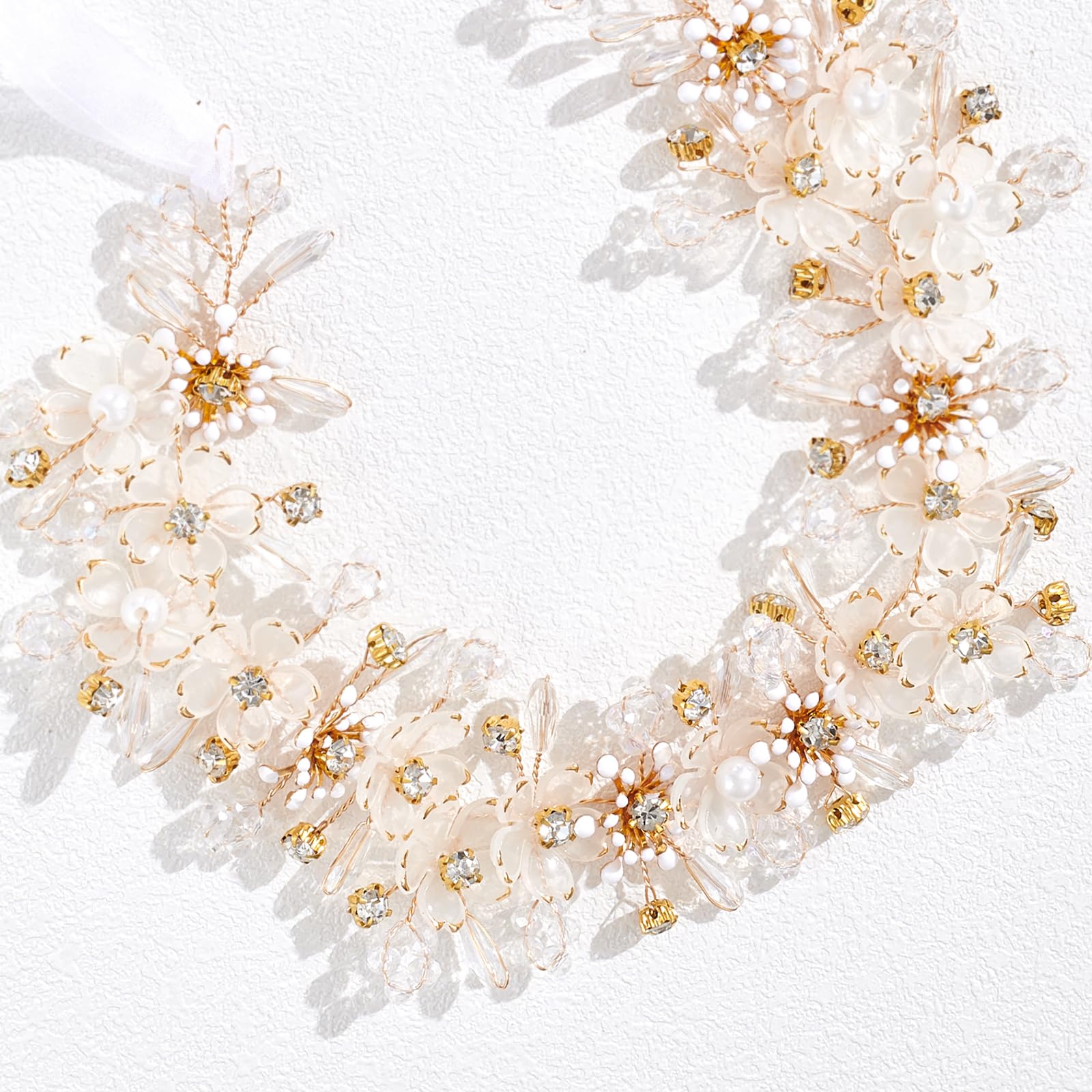 YOUlDIANZI Flower Princess Headpiece versatile for women weddings or everyday elegance