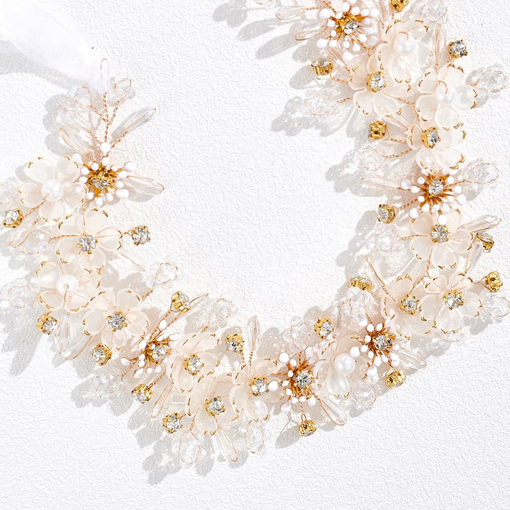 YOUlDIANZI Flower Princess Headpiece versatile for women weddings or everyday elegance