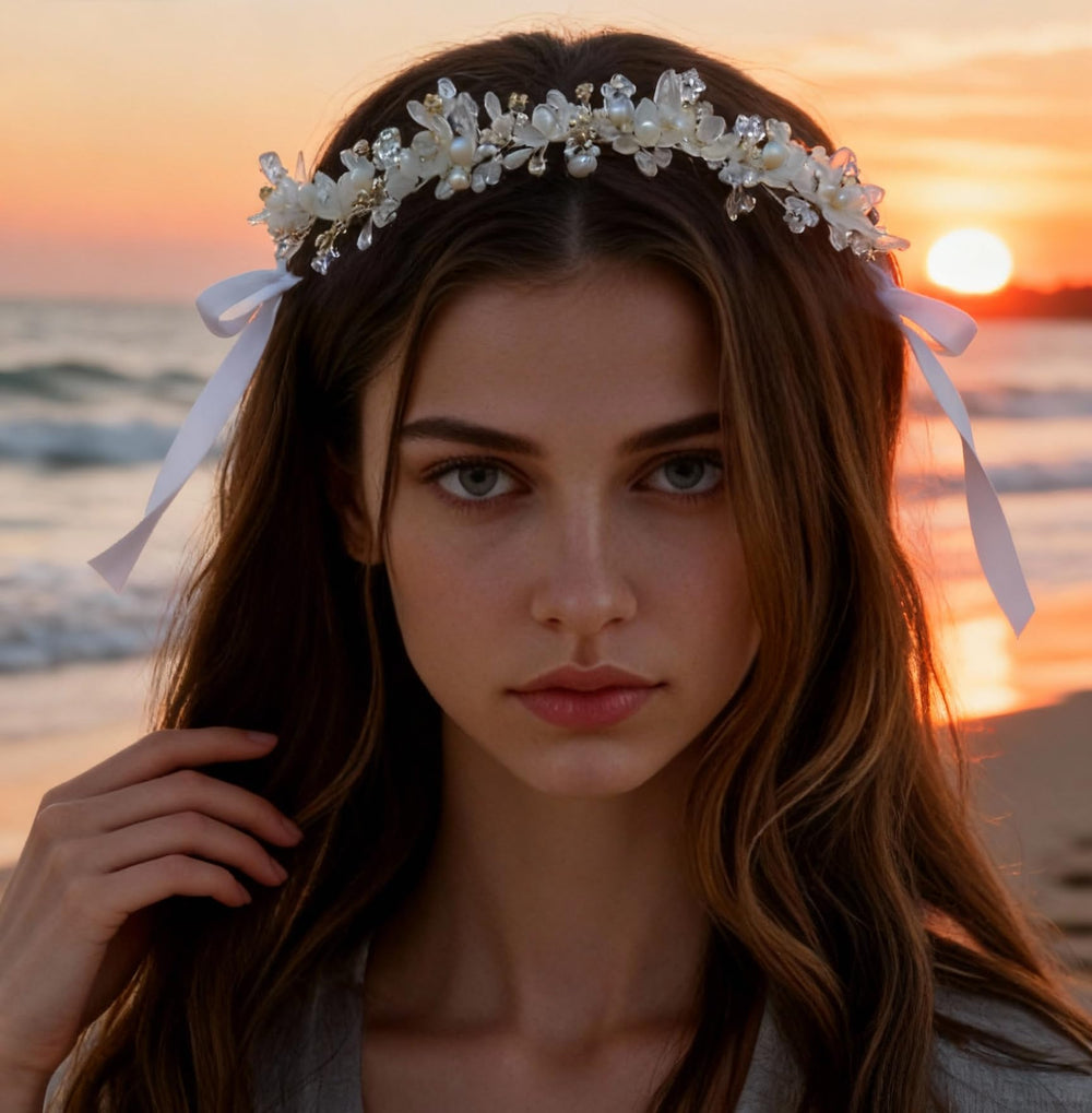YOUlDIANZI Flower Princess Headpiece ideal for photoshoots adding fairy-tale charm