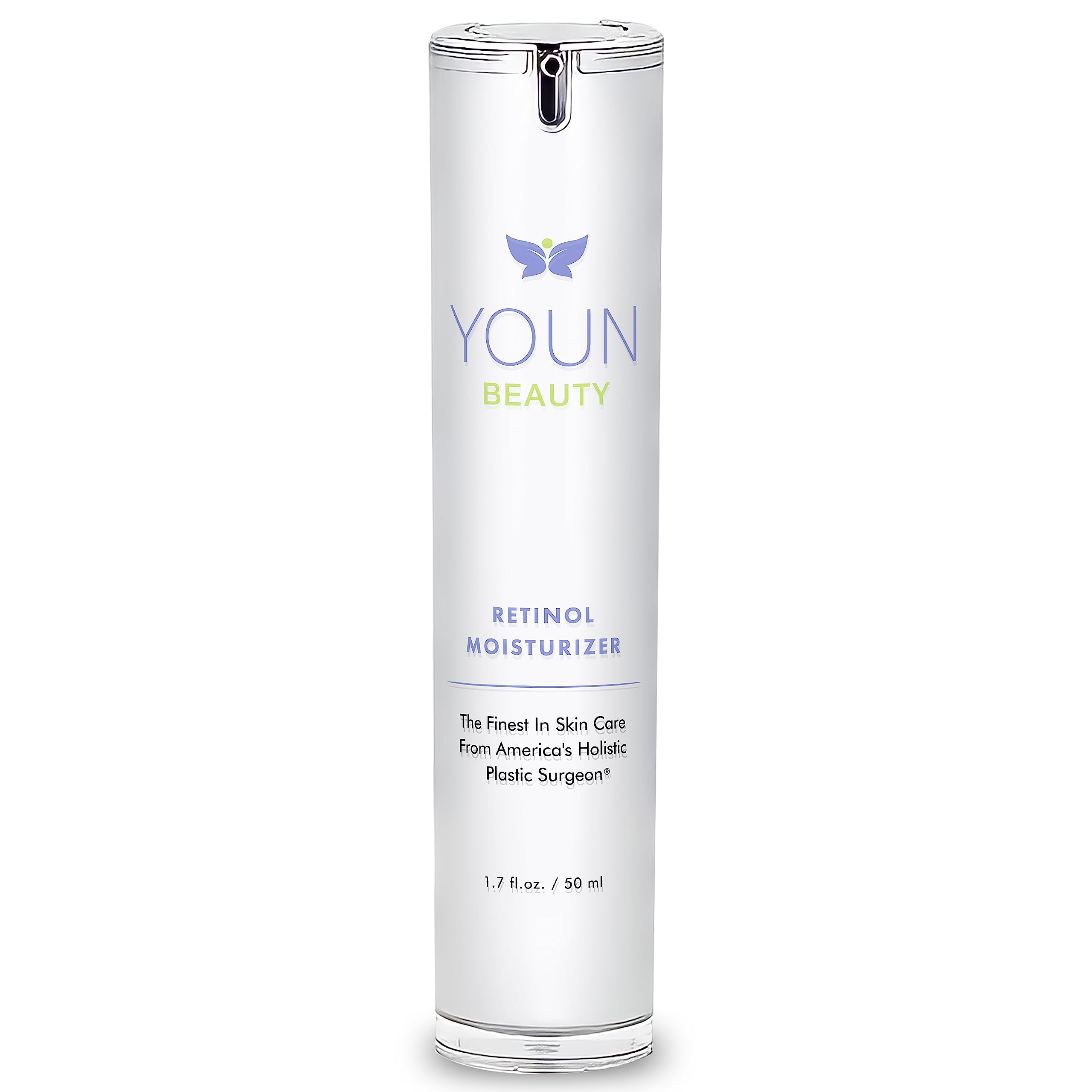 YOUN Beauty retinol night cream bottle close-up for nighttime hydration