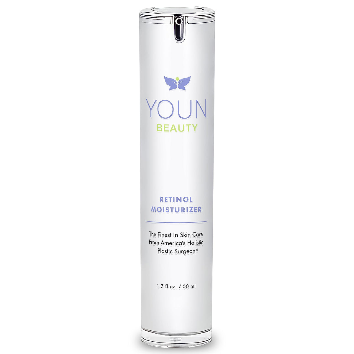 YOUN Beauty retinol night cream bottle close-up for nighttime hydration