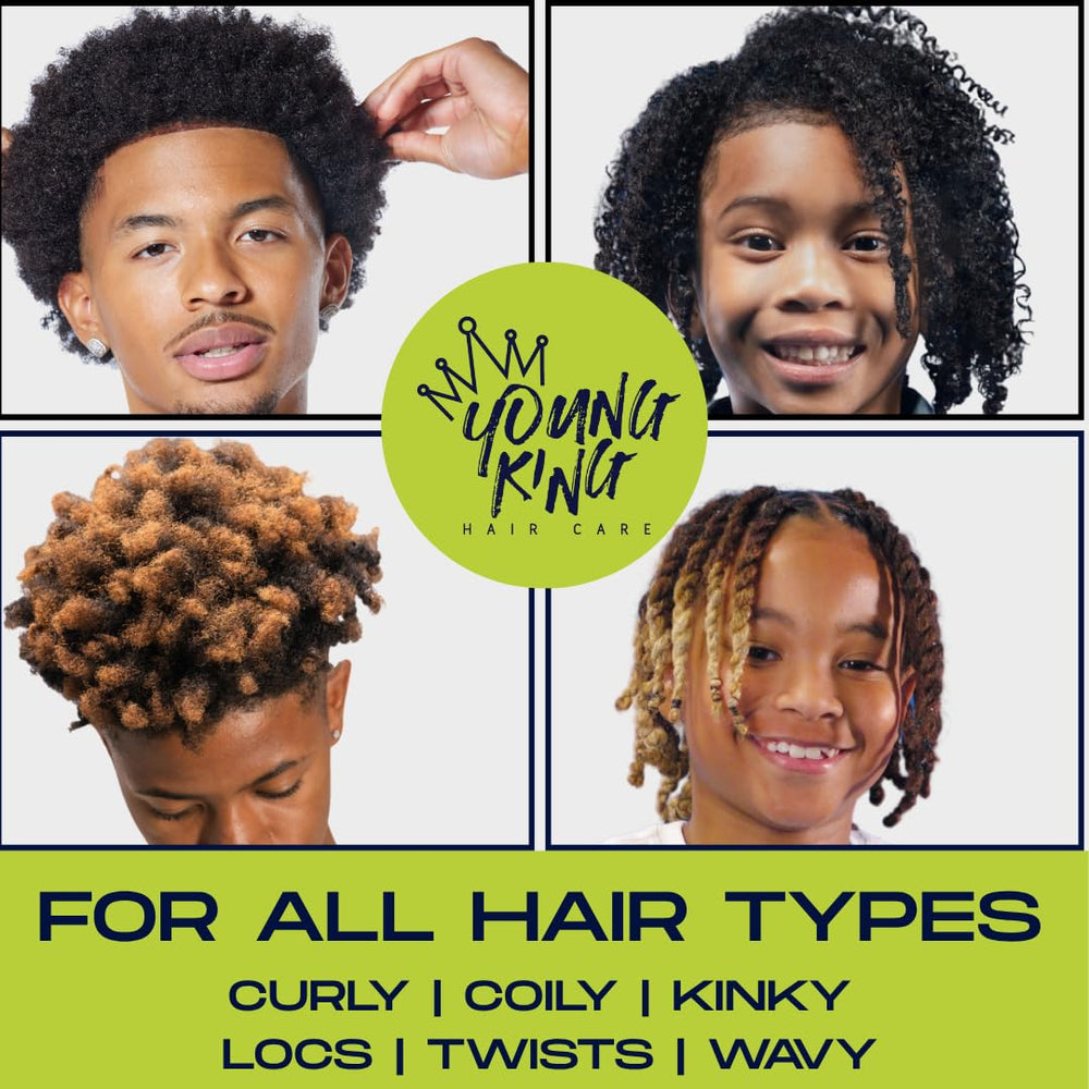 Young King Hair Care kid-friendly packaging supports easy self-care routines