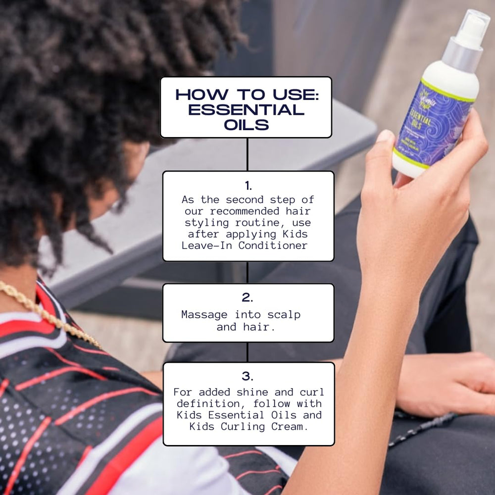 Young King Hair Care label back highlights plant-based ingredients and safe-use notes