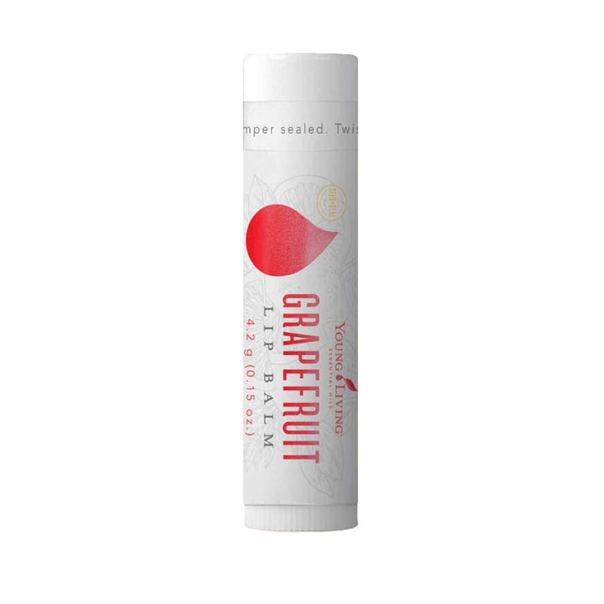 Young Living Grapefruit Lip Balm tube for on-the-go moisture and smooth lips