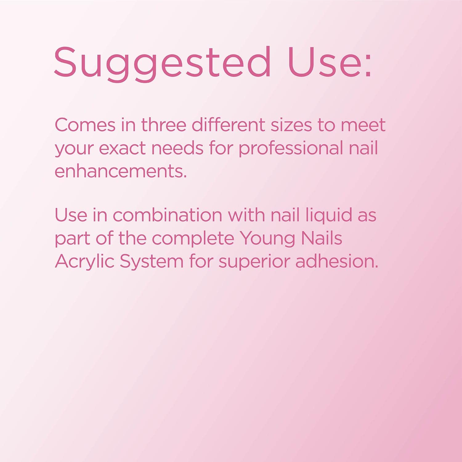 Young Nails Acrylic Core Powder white closeup focuses on crisp set and salon-grade finish