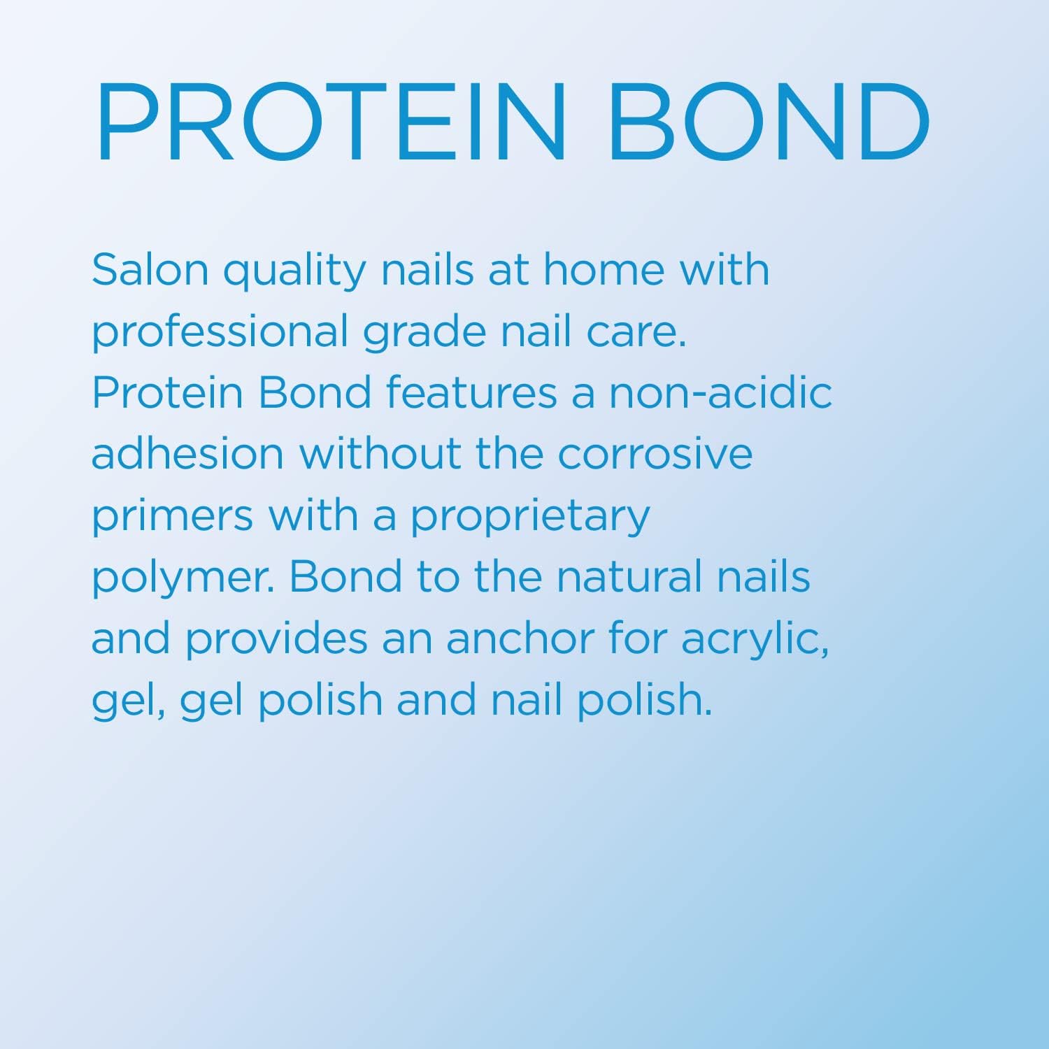 Young Nails Nail Protein Bond priming process — creates a sticky keratin surface